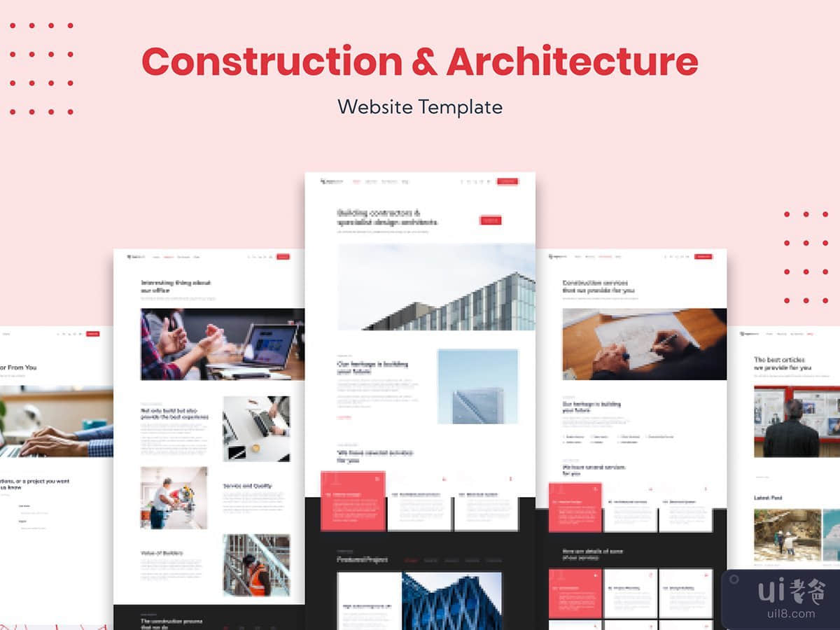 建筑和建筑业务网站模板