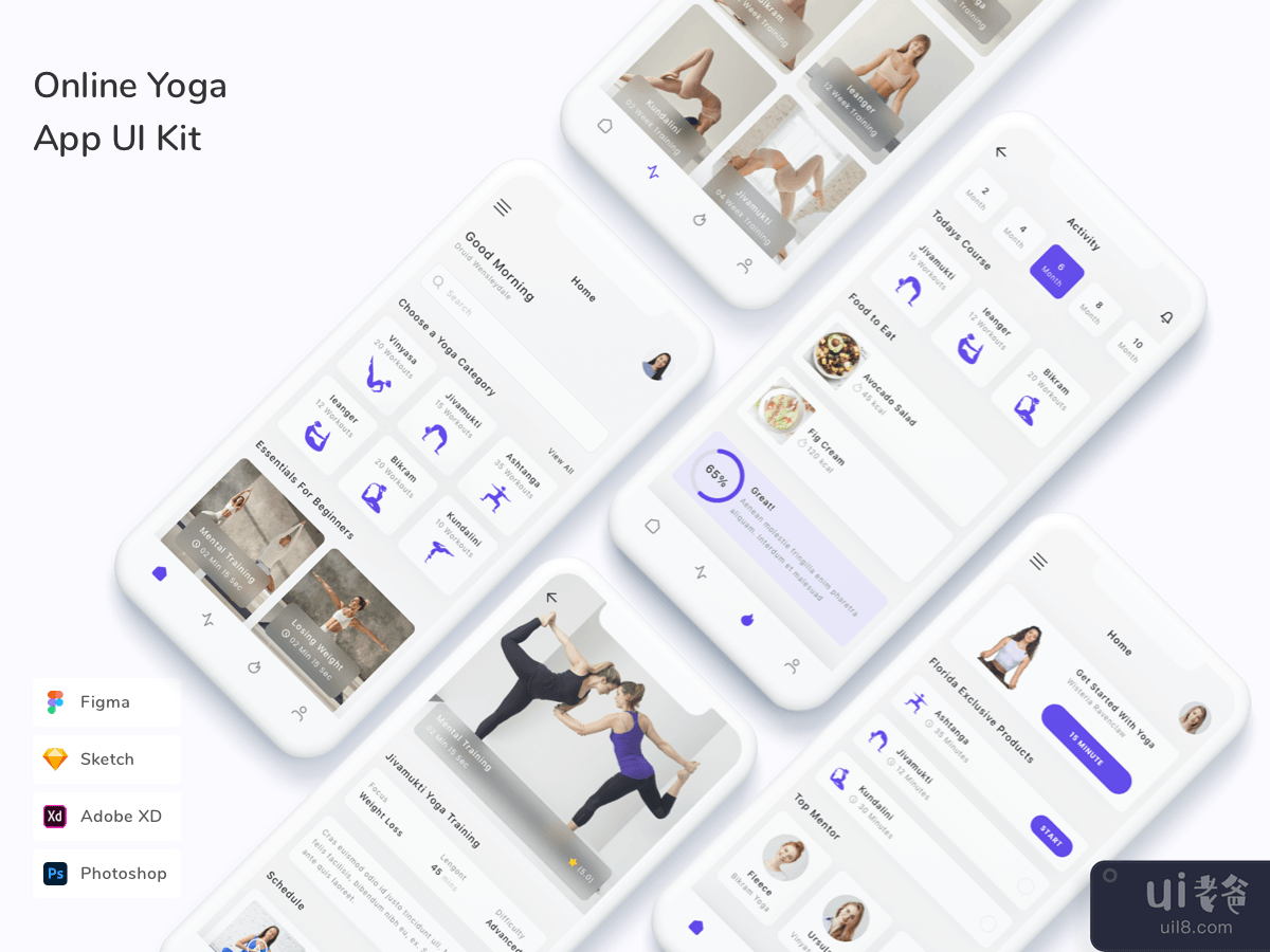 Online Yoga App UI Kit