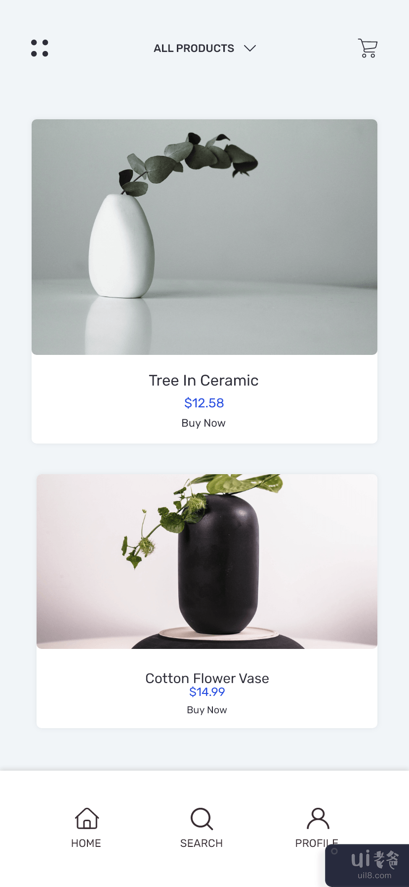 花瓶应用程序 UI 套件(Vase App UI Kit)插图