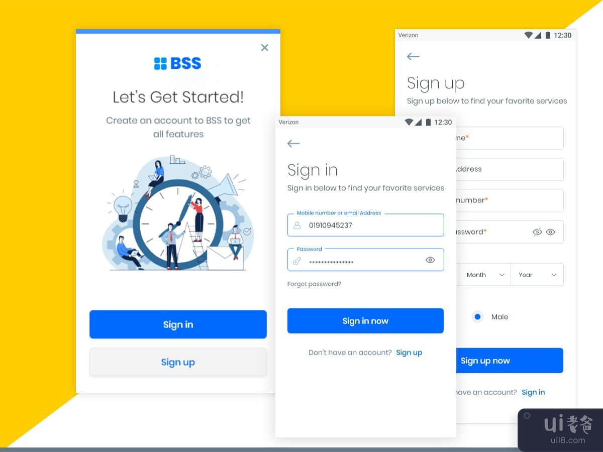 Signin & SignUp Design UI Kits