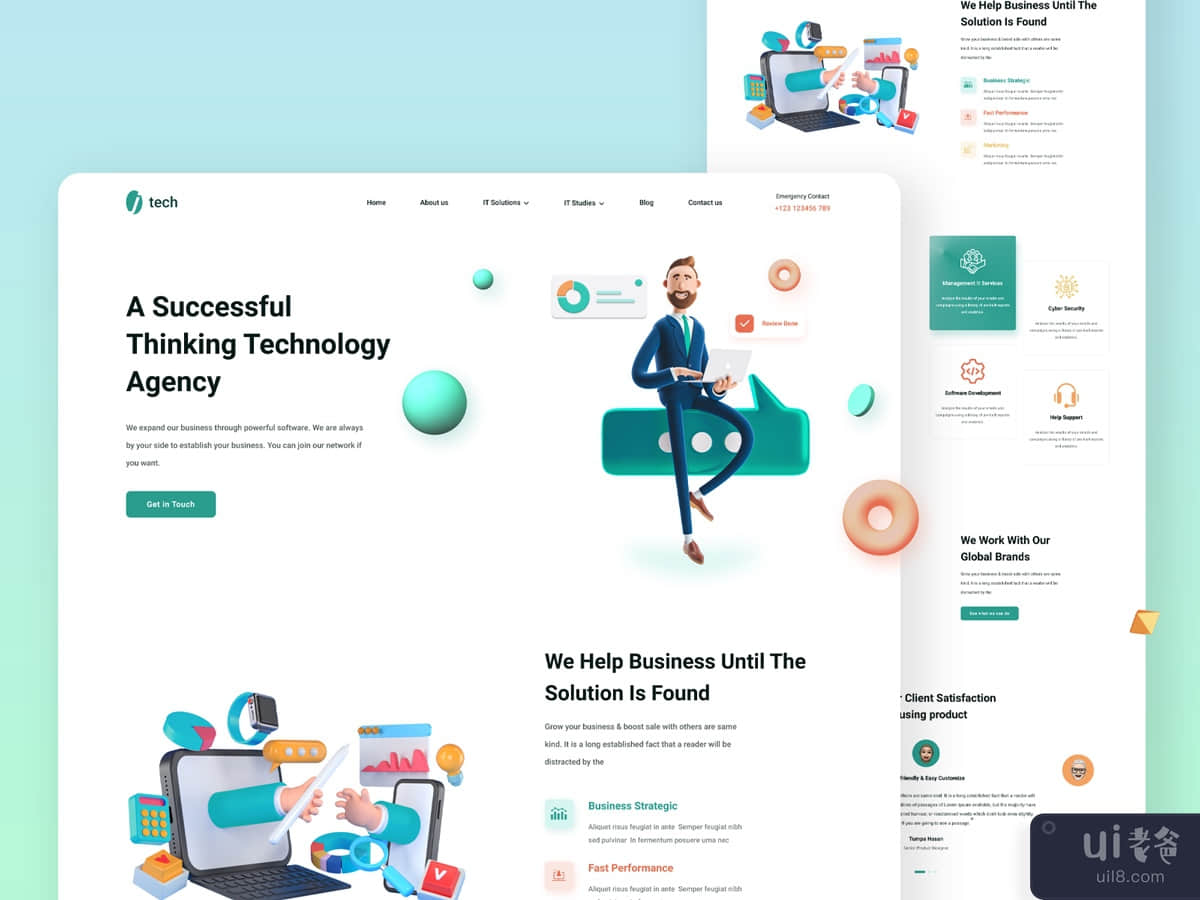 Digital Agency Management Web Template