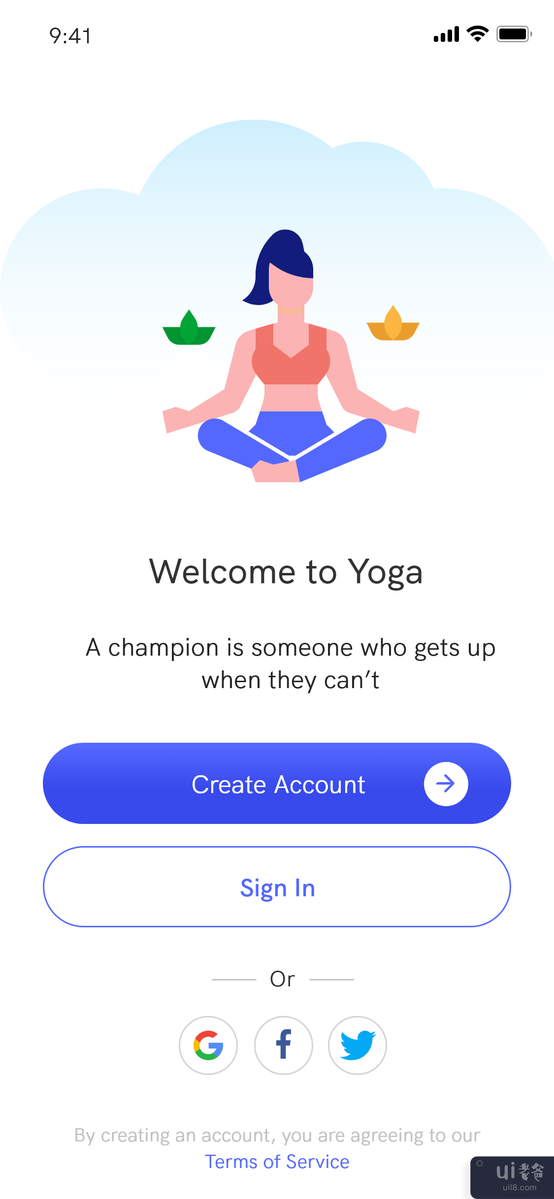瑜伽应用程序入职概念(Yoga App Onboarding Concept)插图4