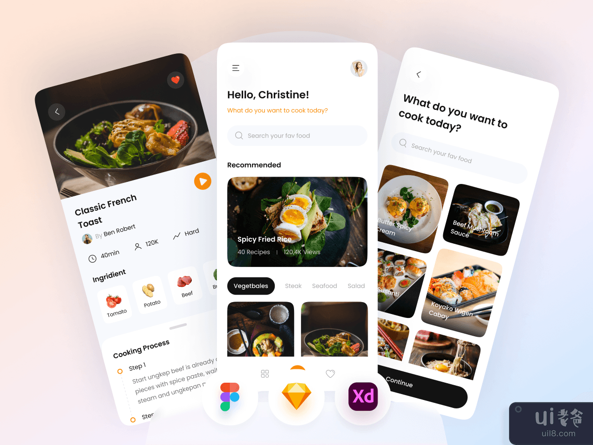烹饪和食谱移动应用程序(Cooking and Recipes Mobile App)插图