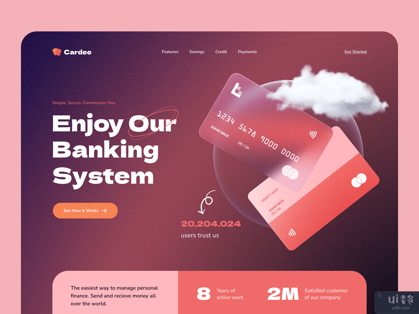 Cardee - Your Future Banking System Hero Exploration