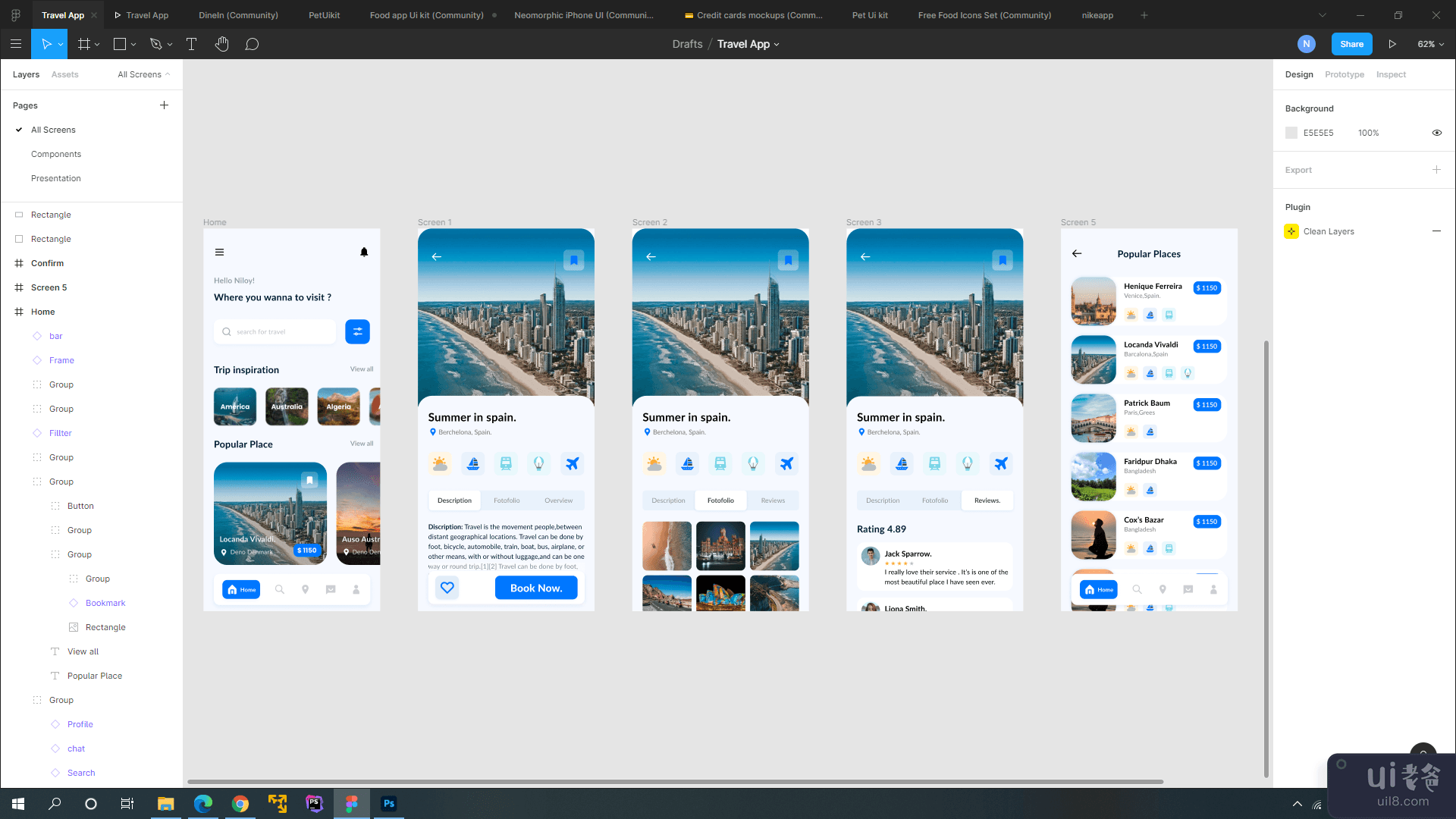 旅游应用概念(Travel App concept)插图