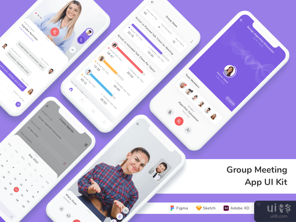 Group Meeting App UI Kit