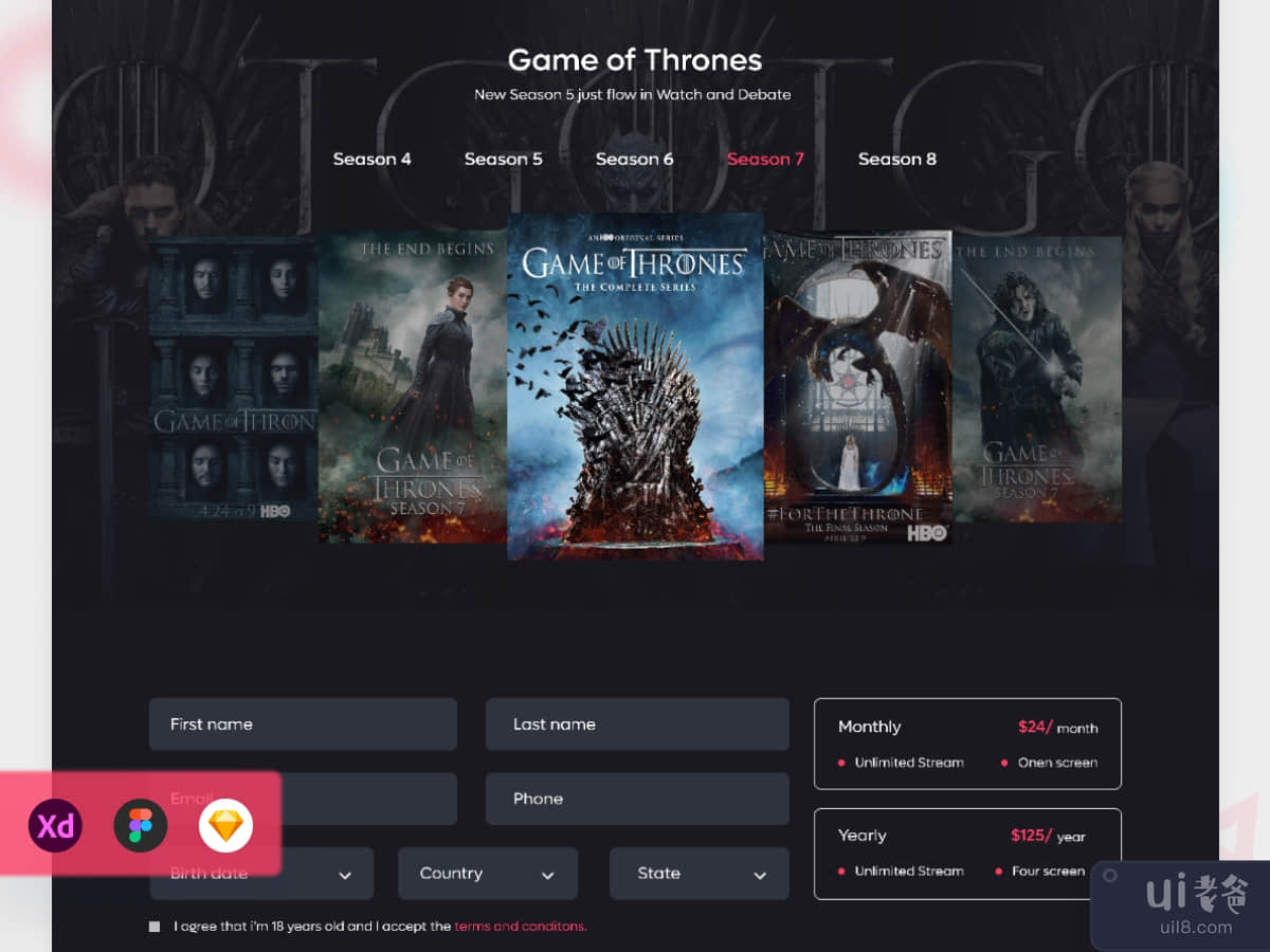 HBO Max登陆页面重新设计(HBO Max landing page Redesign)插图2