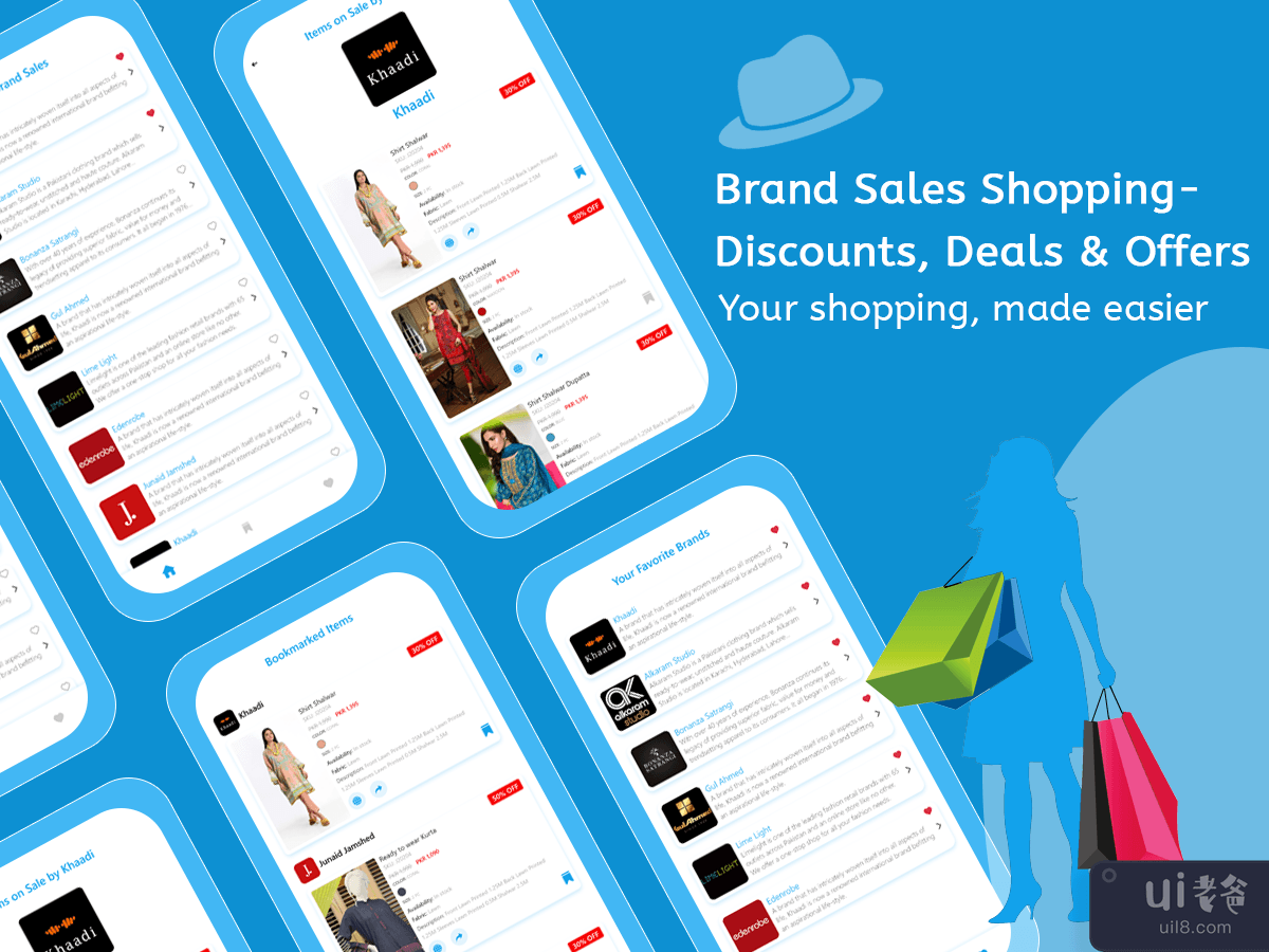 Brand Sales Shopping - Discounts, Deals & Offers App UI_UX Design