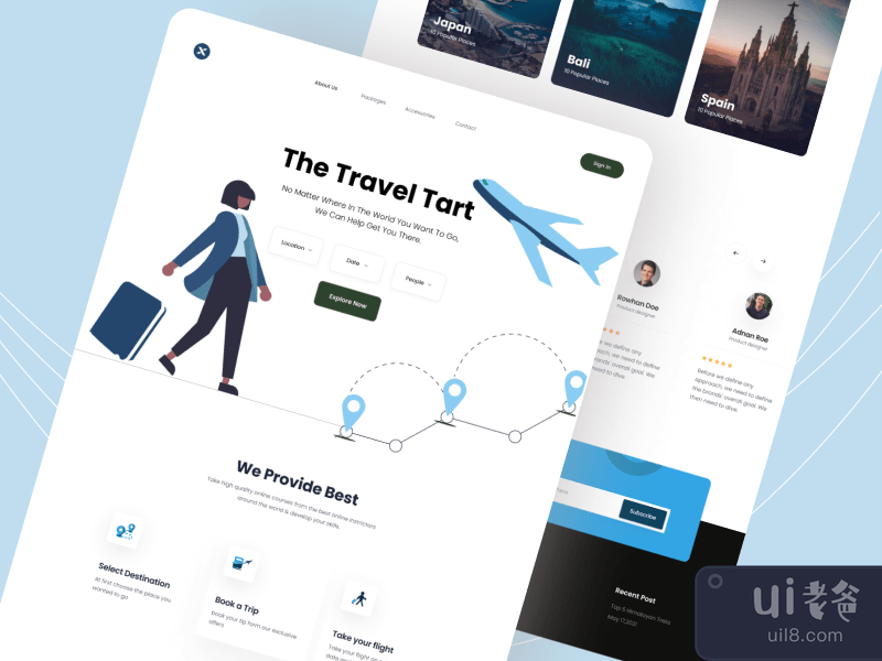 Travel agency -Landing page