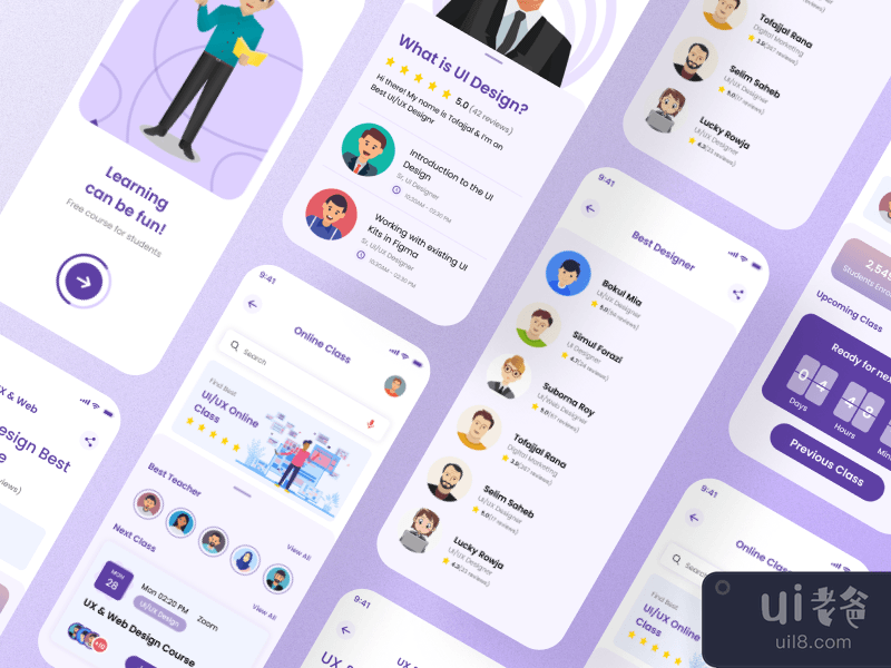 Online class UI_UX mobile app design
