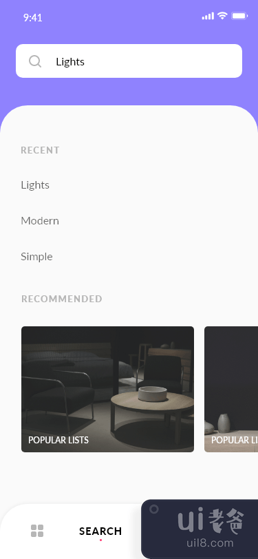 家具电子商务-网络概念(Furniture E-Commerce - Web concept)插图