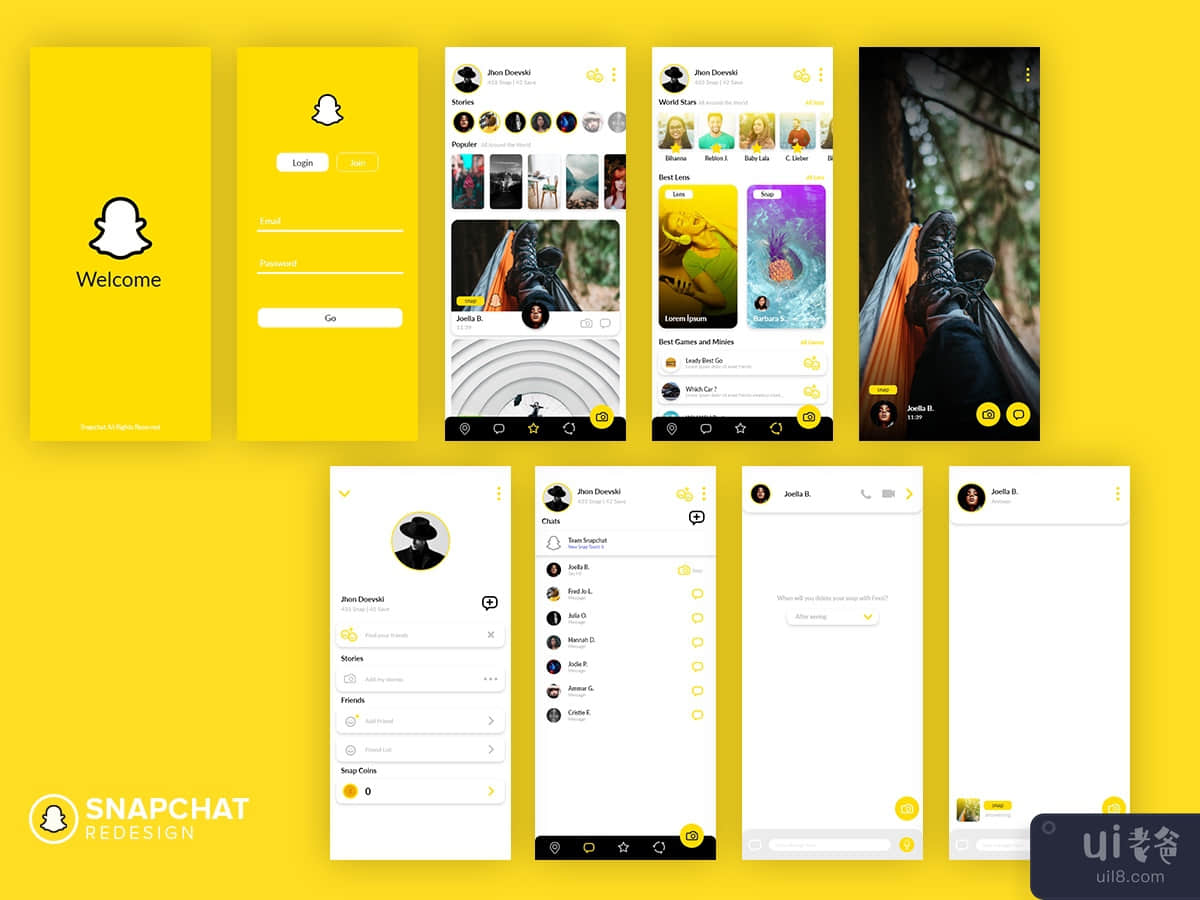 Snapchat应用重新设计(Snapchat App Redesign)插图2