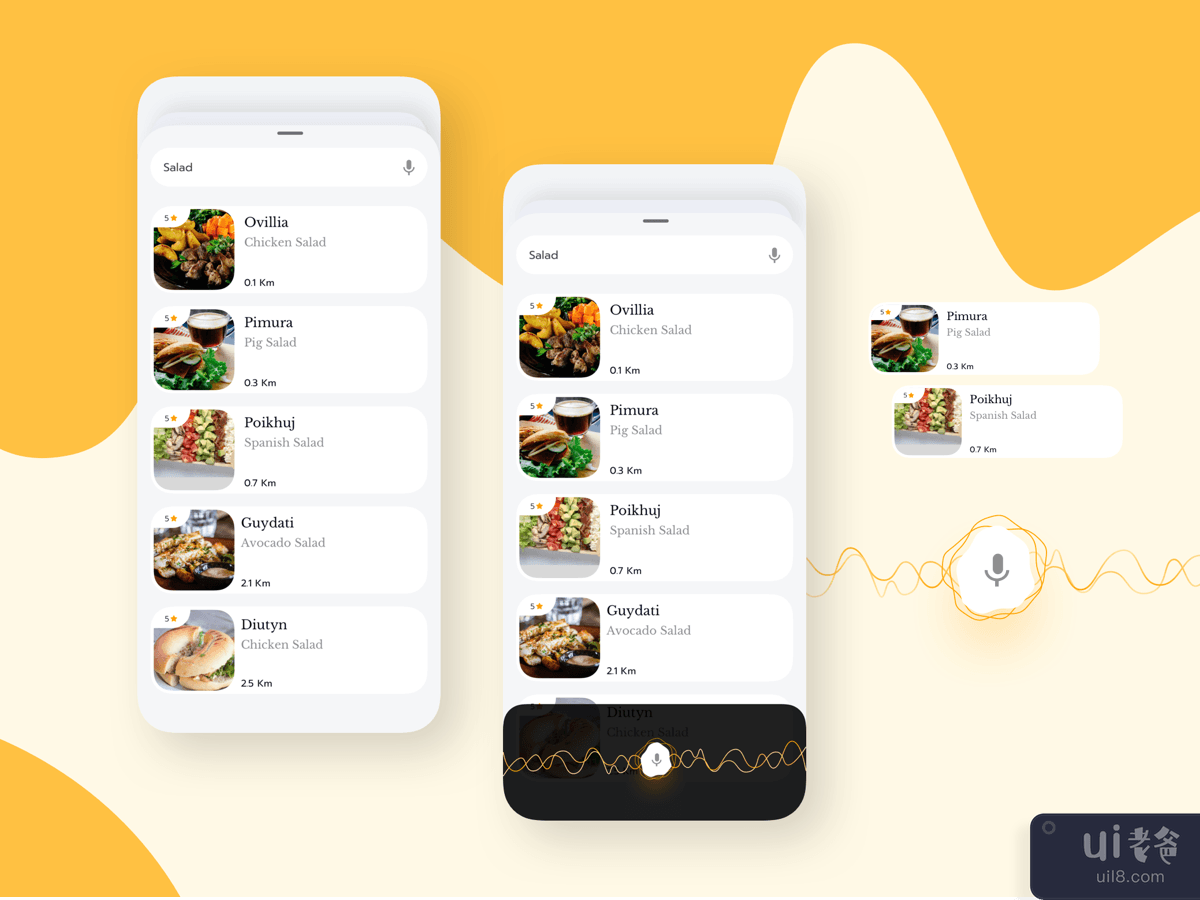 Feature Ai Search for Mobile UI Food Application