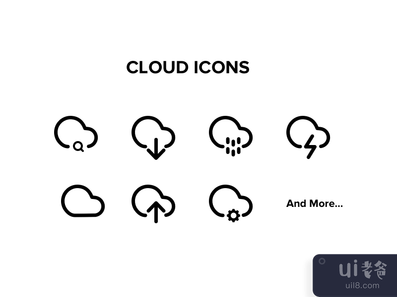 云图标多用途(Cloud Icons Multiuse)插图