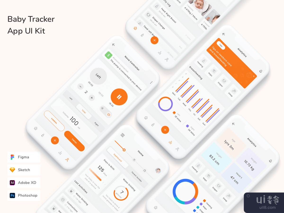Baby Tracker App UI Kit