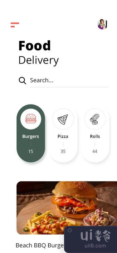 送餐应用程序用户界面(Food Delivery App UI)插图1