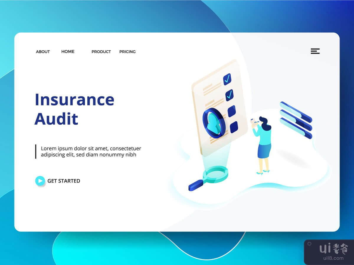 Insurance Audit Landing page
