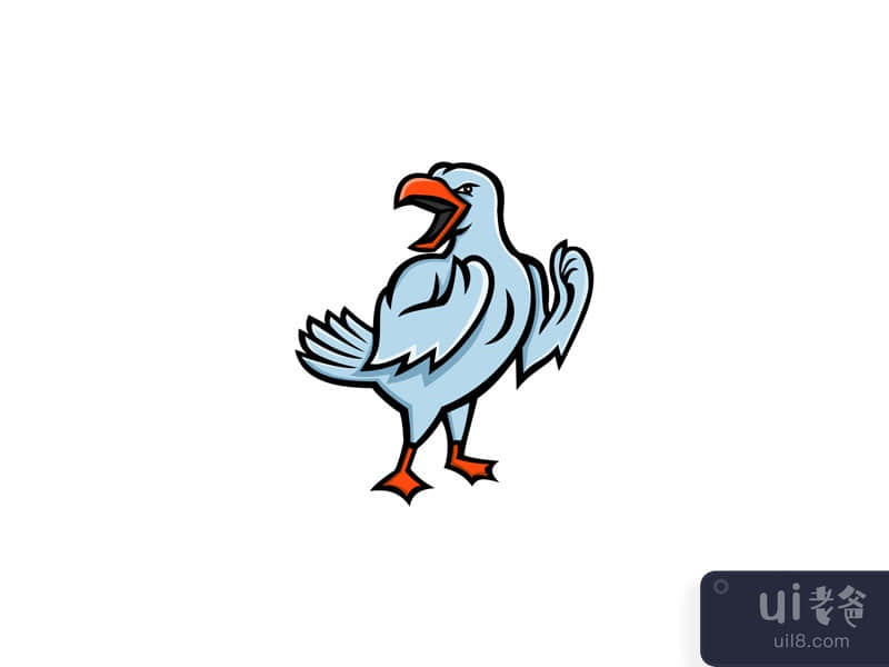 Angry Seagull Mascot