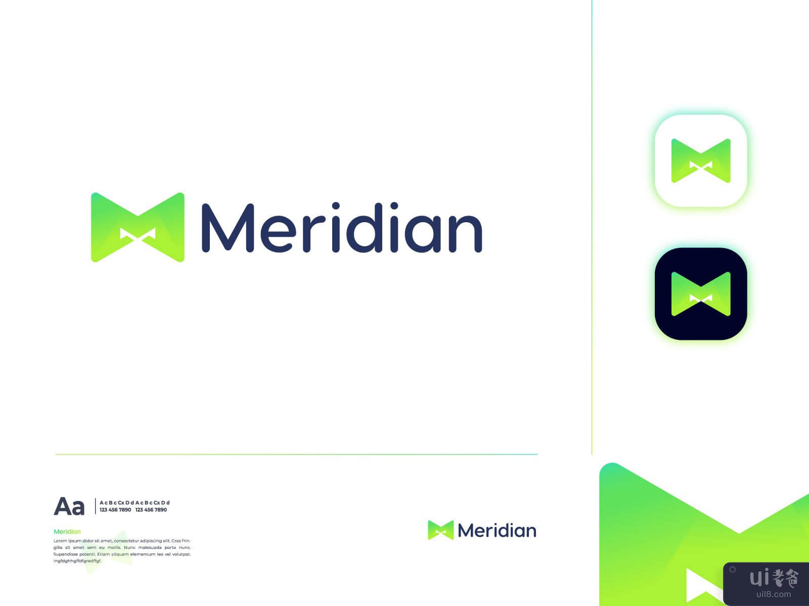 M letter logo design, Modern logo design, Logo branding