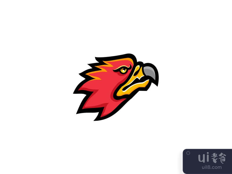 Firebird Head Mascot