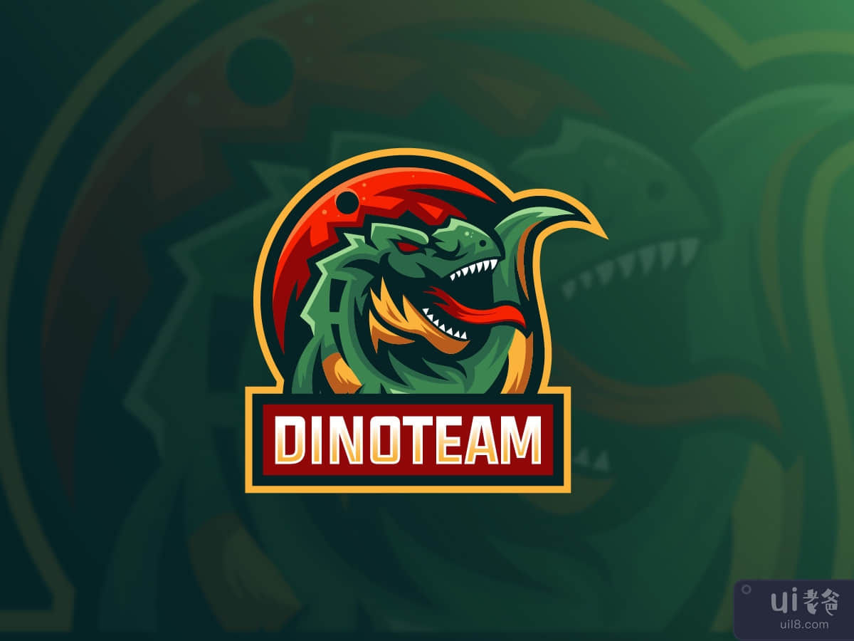 Dino Esport Mascot Logo Template