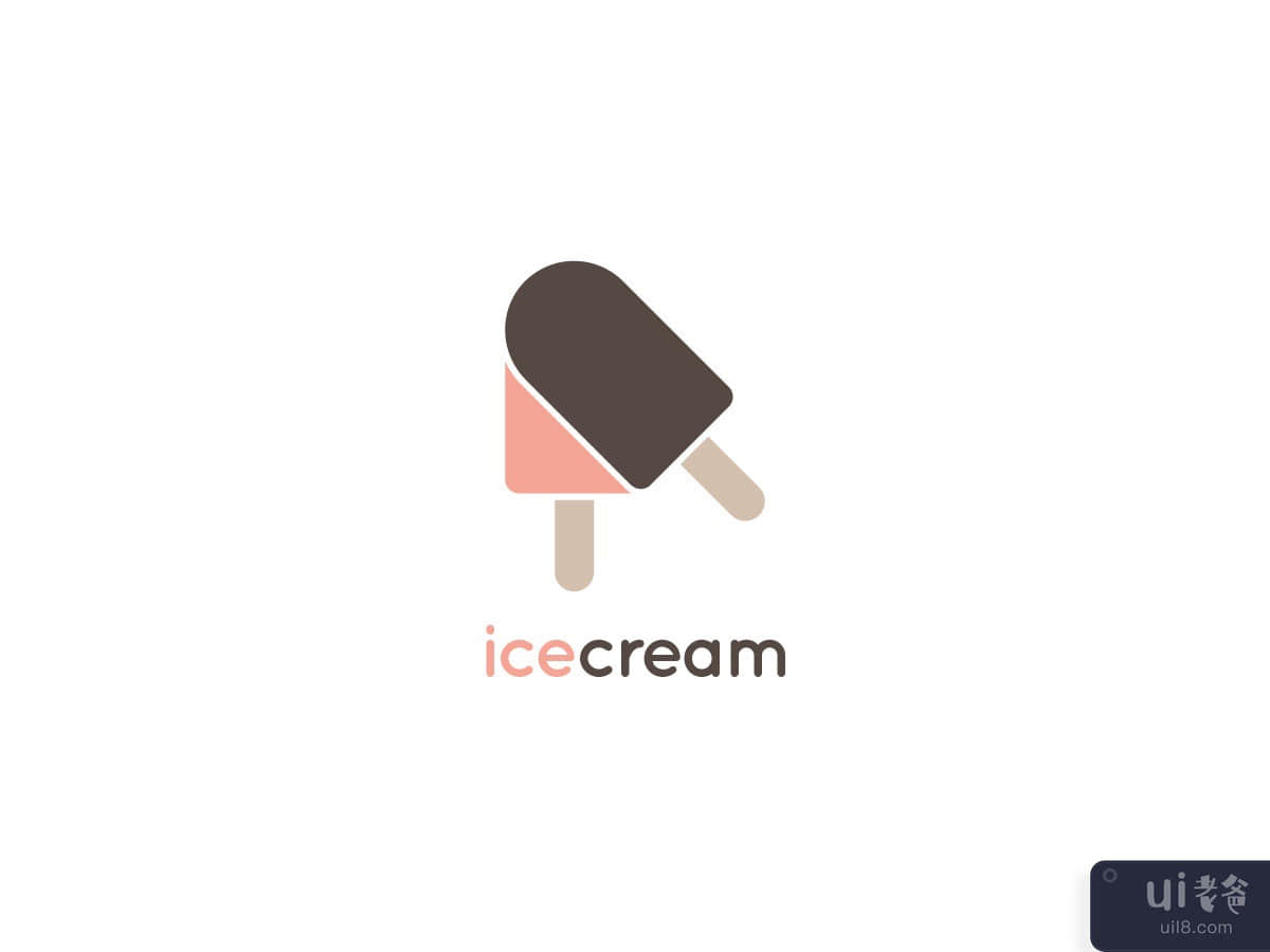 Icecream Vector Logo Design Template