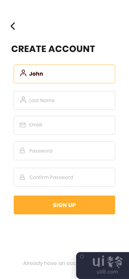应用程序登录，忘记密码，注册屏幕(App Login, Forgot password , Signup screen)插图