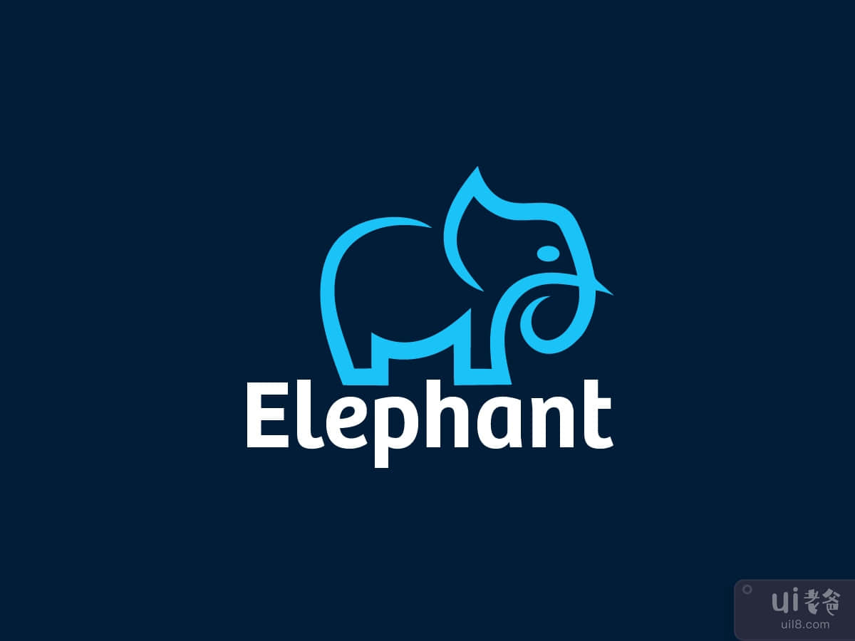 Modern Elephant Logo Template
