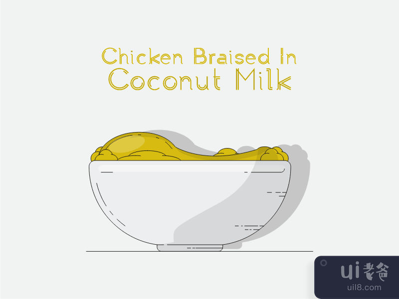Chicken Braised In Coconut Milk
