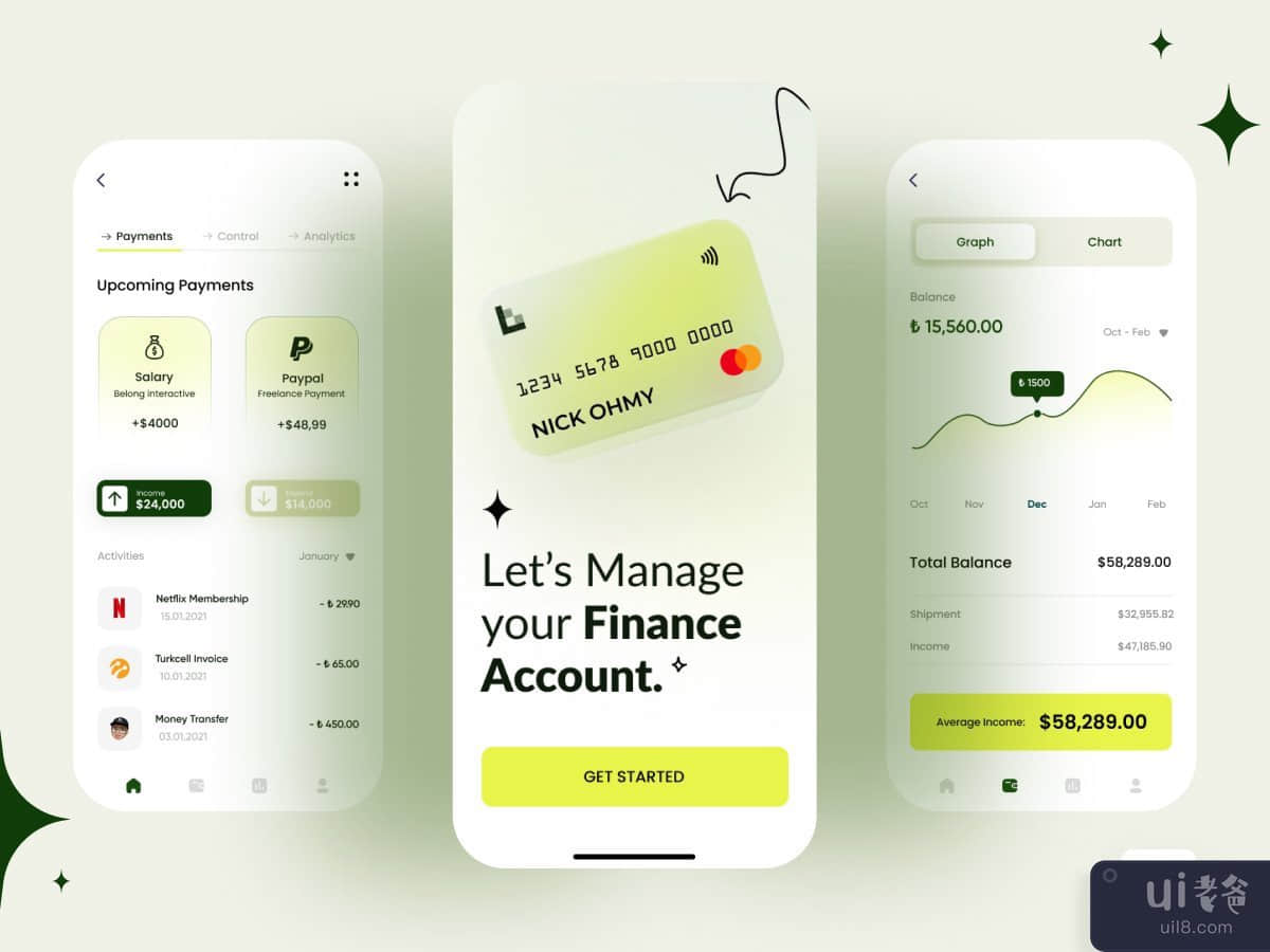 Finance Banking App Design