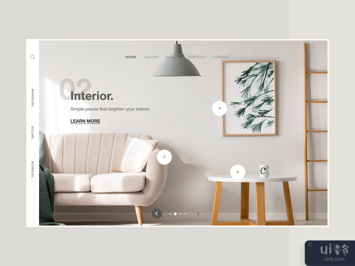 Website Header Interior Design