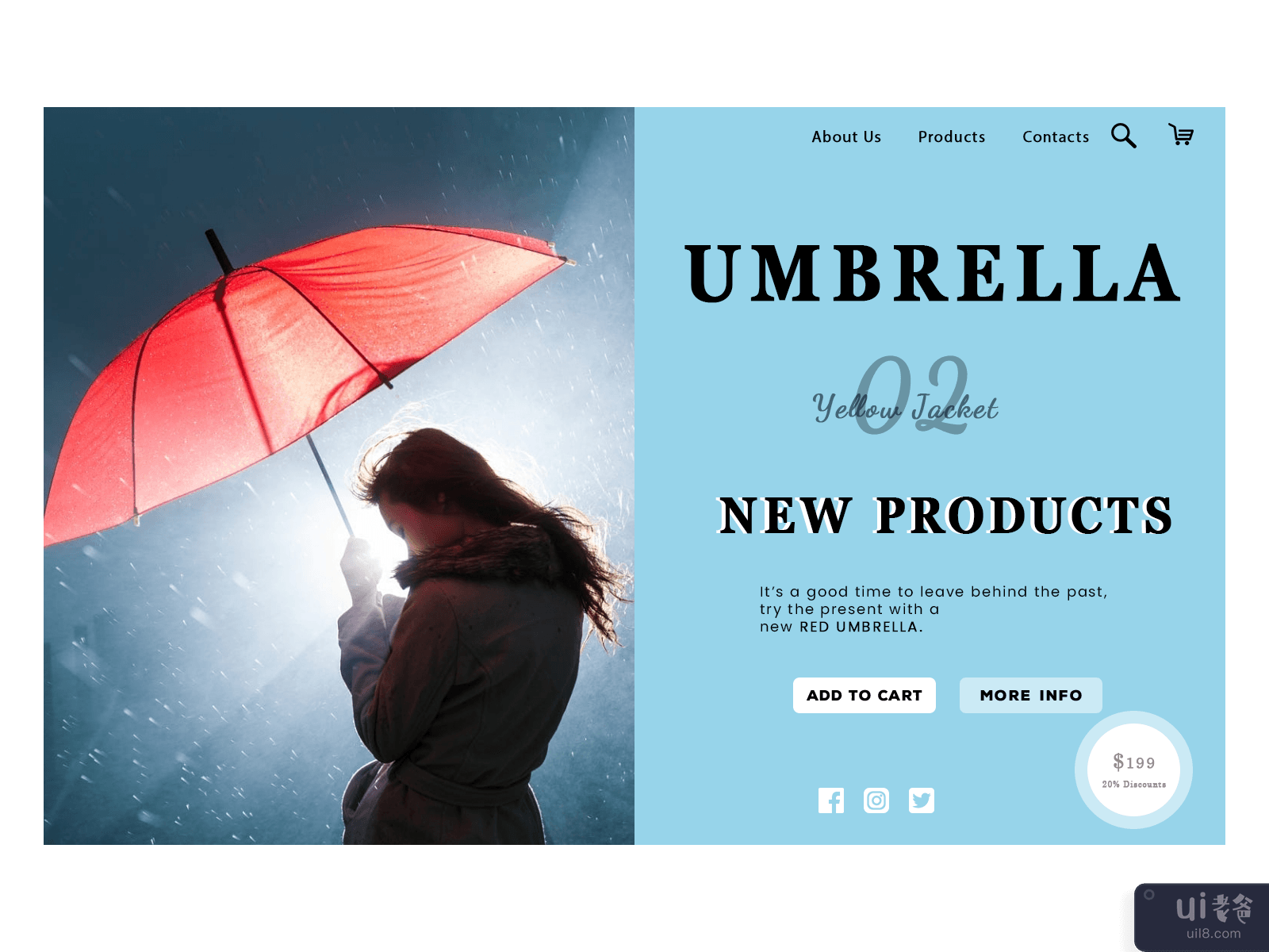 伞网站概念(Umbrella Website Concept)插图