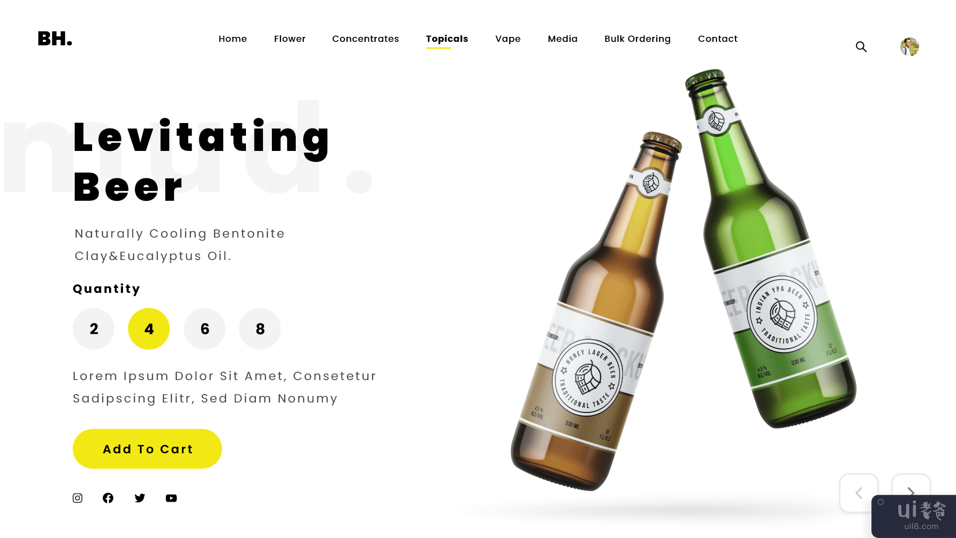 啤酒首页登陆页面(Beer Home Landing Page)插图
