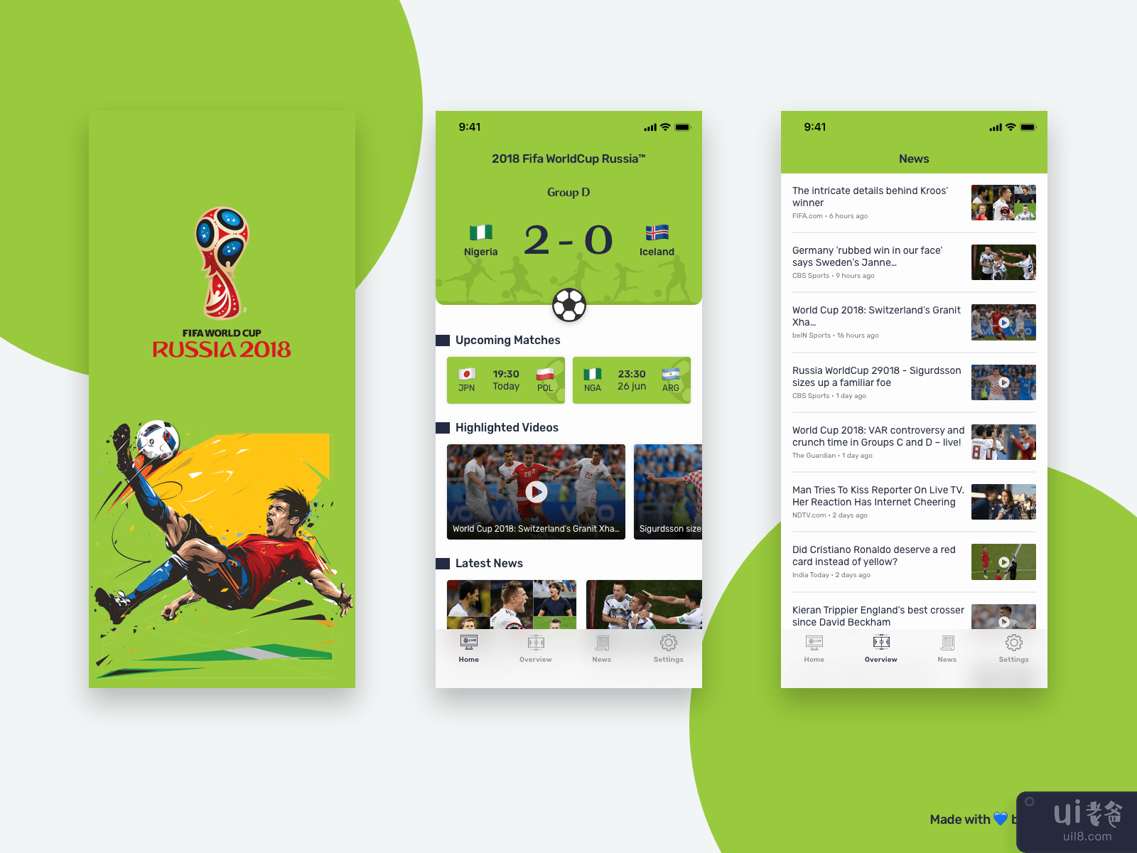 2018 年国际足联世界杯应用程序重新设计概念(Fifa WorldCup 2018 App Redesign Concept)插图4