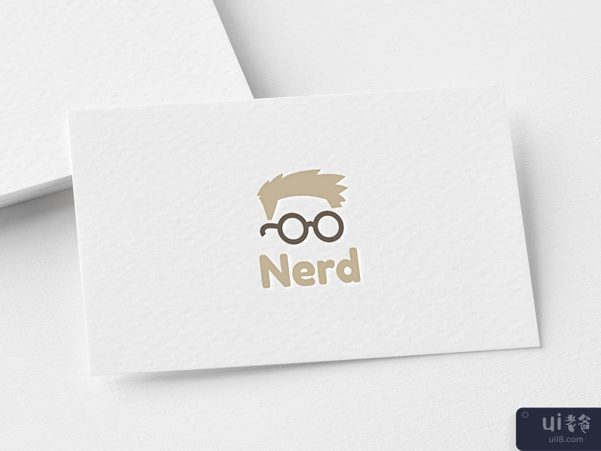 Nerd logo template