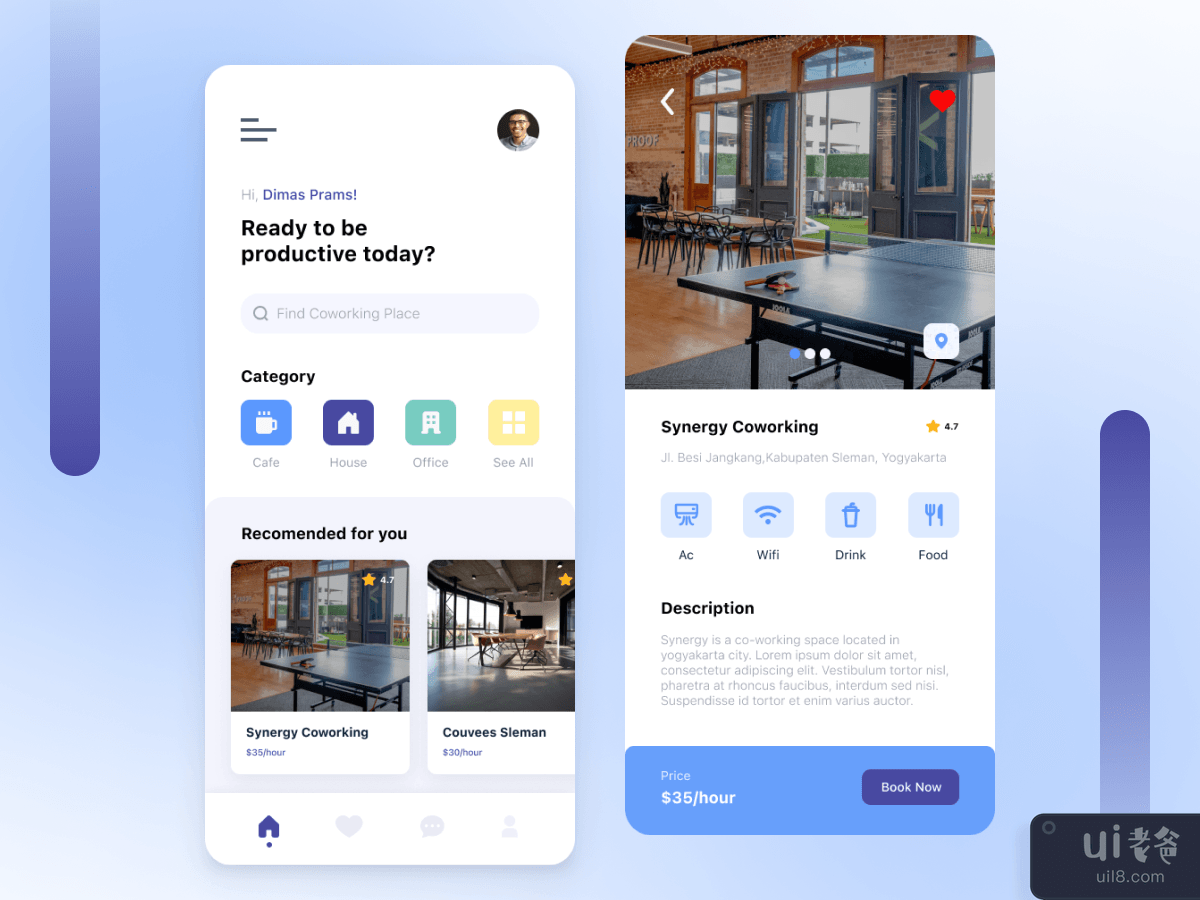Co-Working Space Booking App