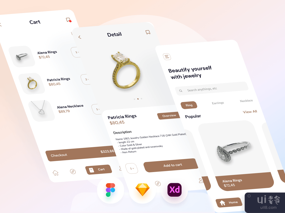 珠宝店流动应用程式(Jewelry Shop Mobile App)插图8