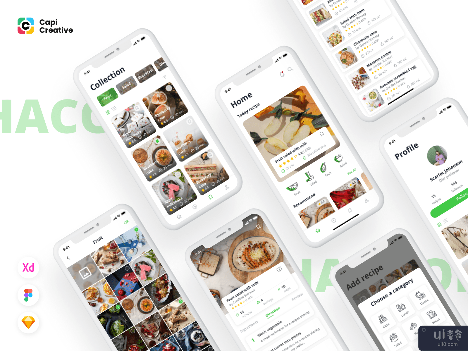 HaCook - Recipe Manager App UI Kit #4