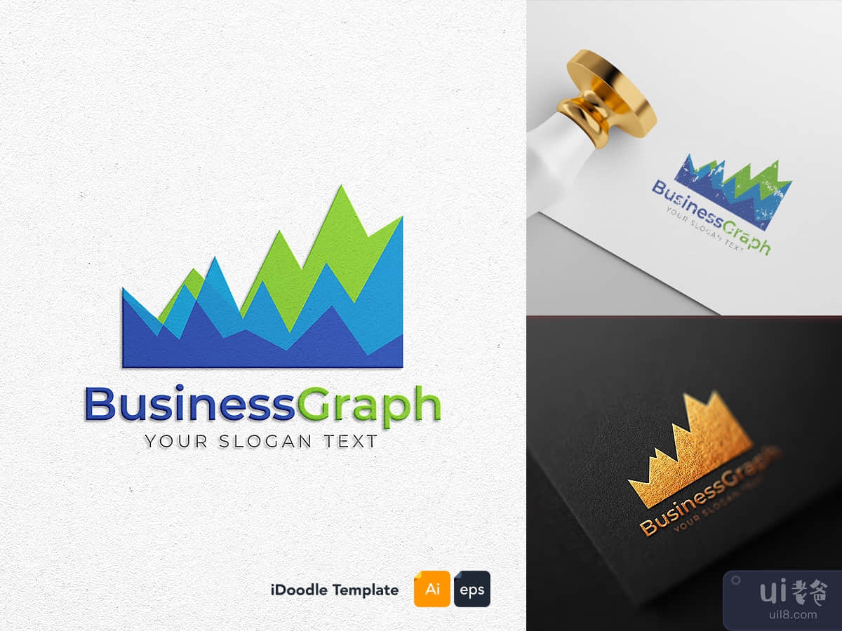 Business Graph logo template