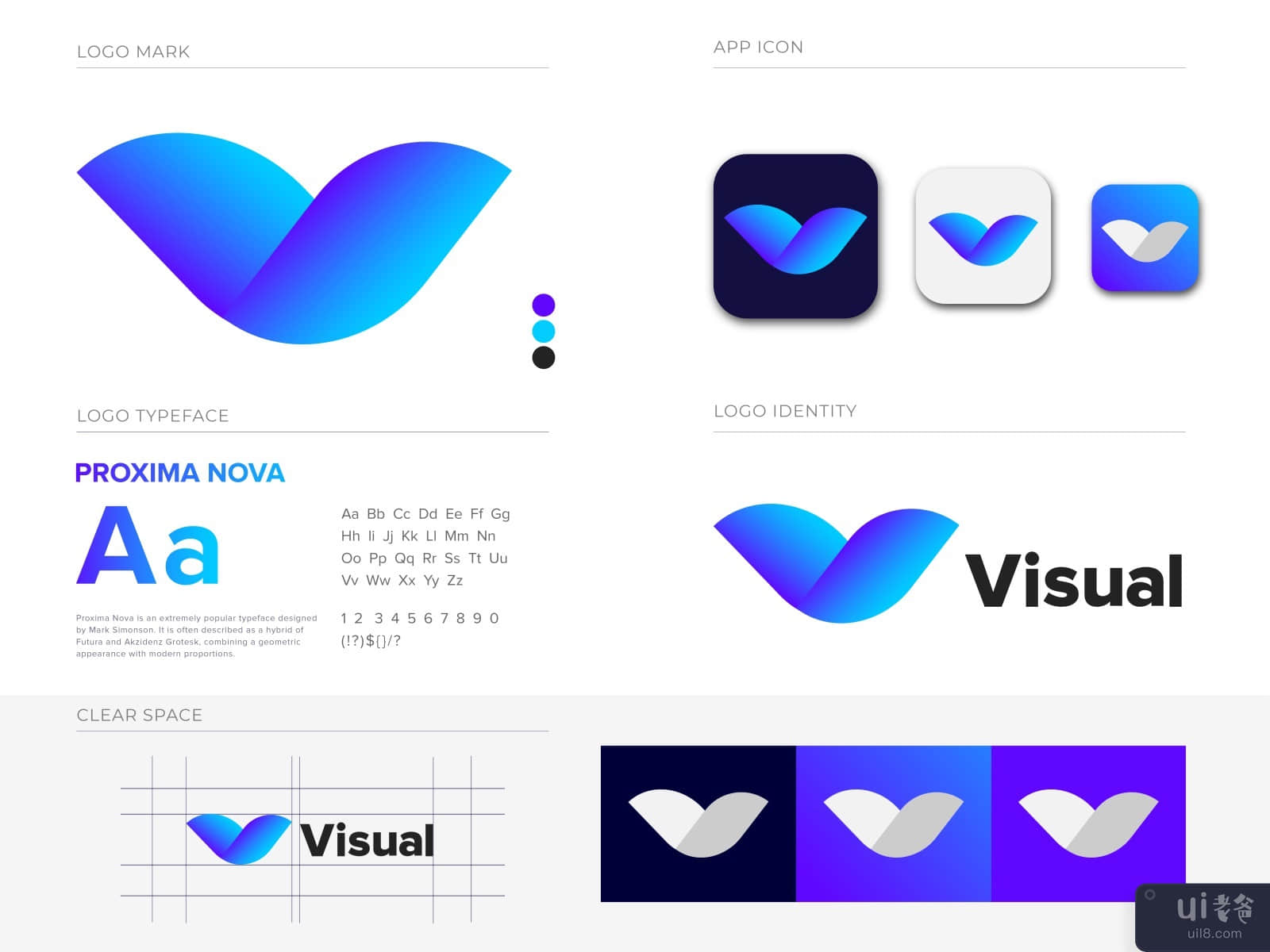 V Lettermark - Visual Logo Design - Modern Logo
