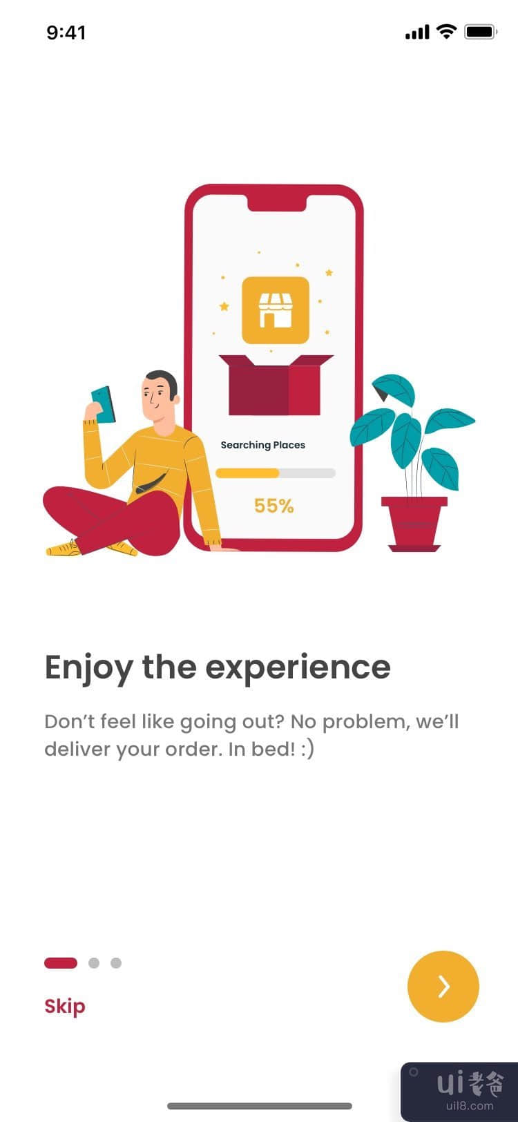 Mino Food - 送餐移动应用 UI 套件（第 1 部分）(Mino Food - Food Delivery mobile app UI Kit (part 1))插图4