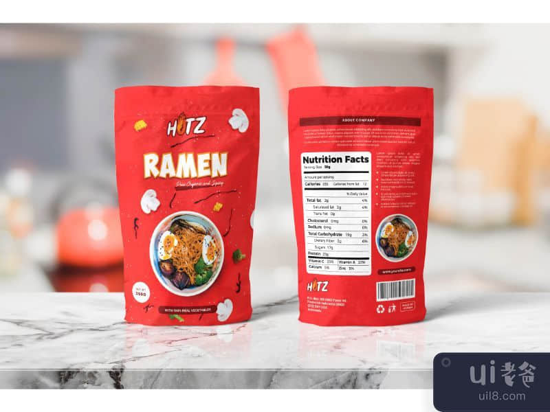 Packing Template Ramen