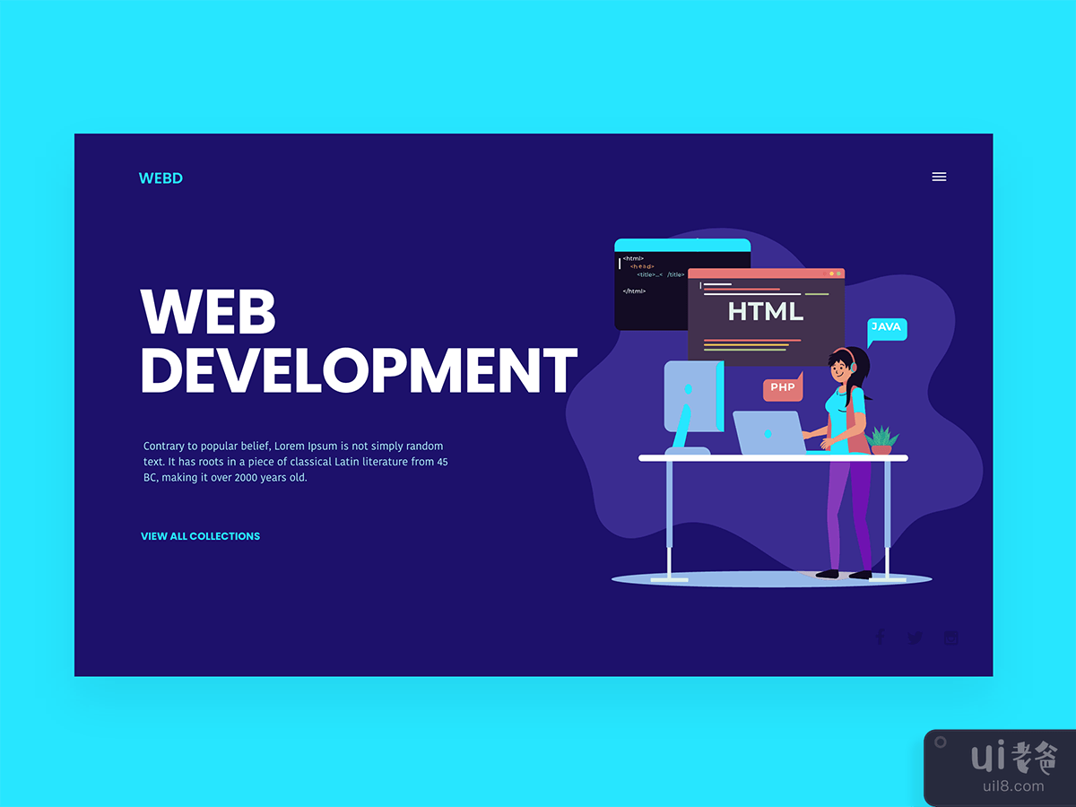 Web Development landing page