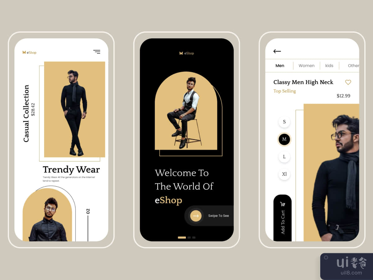电子商务时尚App UI(E-Commerce Fashion App Ui)插图
