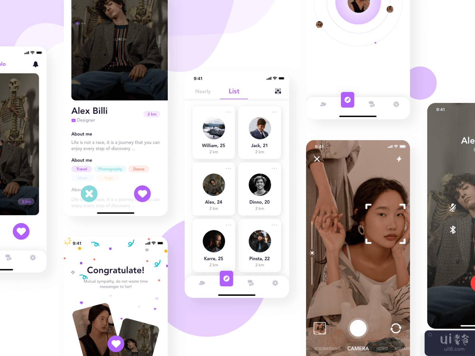 Zinlo - Dating App UI Kit #8