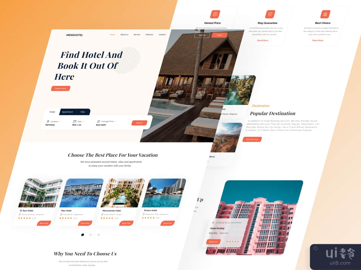 Hotel Booking Landing Page