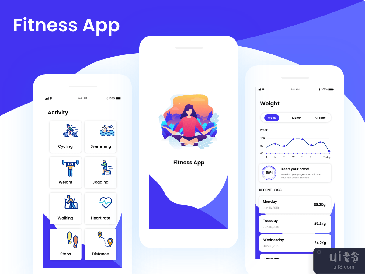 健身应用(Fitness App)插图