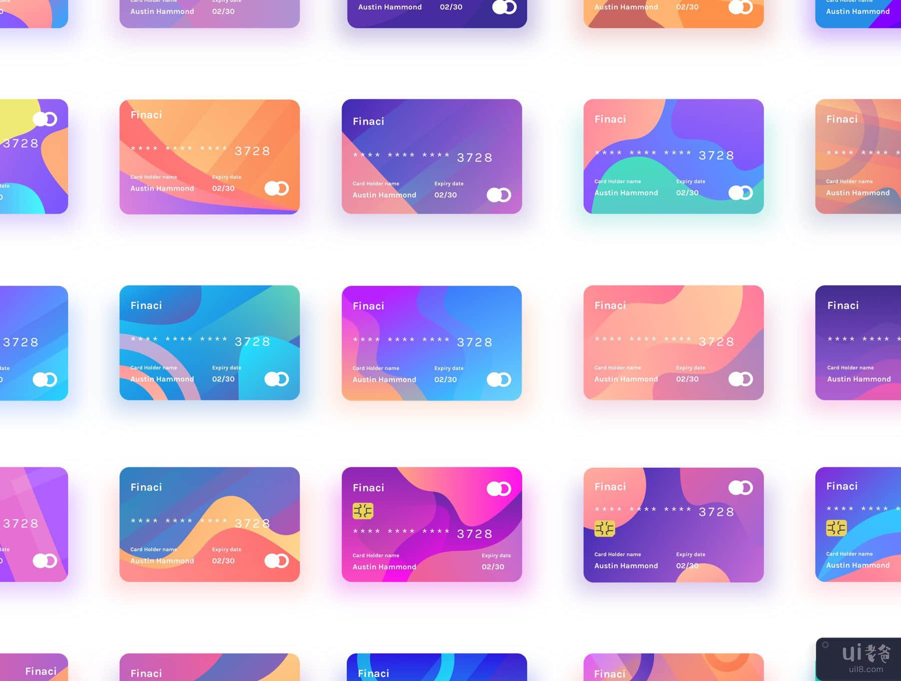 Finaci Financial 借记卡/信用卡 ui 卡(Finaci Financial debit/credit ui card)插图3