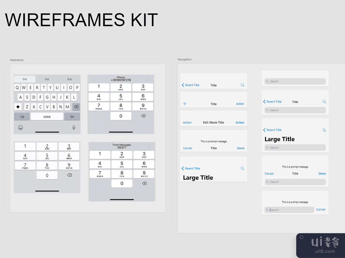 注册过程 iOS 主题 2 带有适用于任何应用程序设计的 ui 入门工具包(Signup process iOS theme 2 with ui starter kit for any app design)插图1