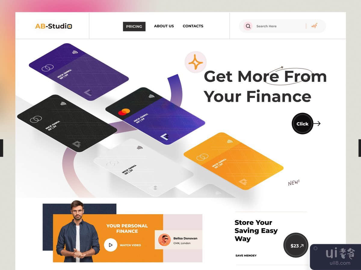 金融网站设计(Finance Website Design)插图